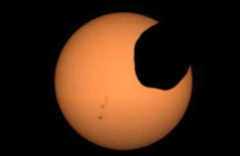 El Perseverance toma foto de un eclipse solar en Marte